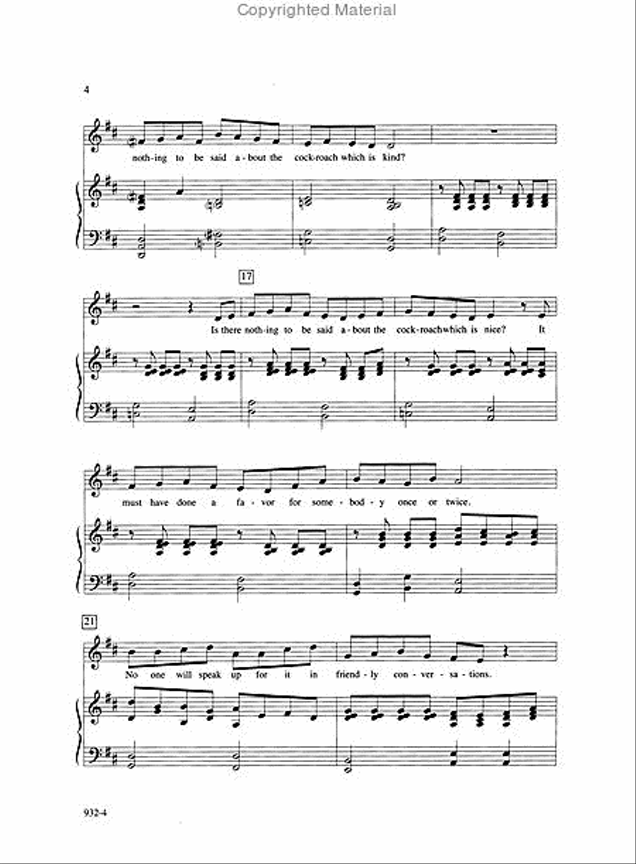 Cockroach - SA Octavo SA scores gallery preview page 6