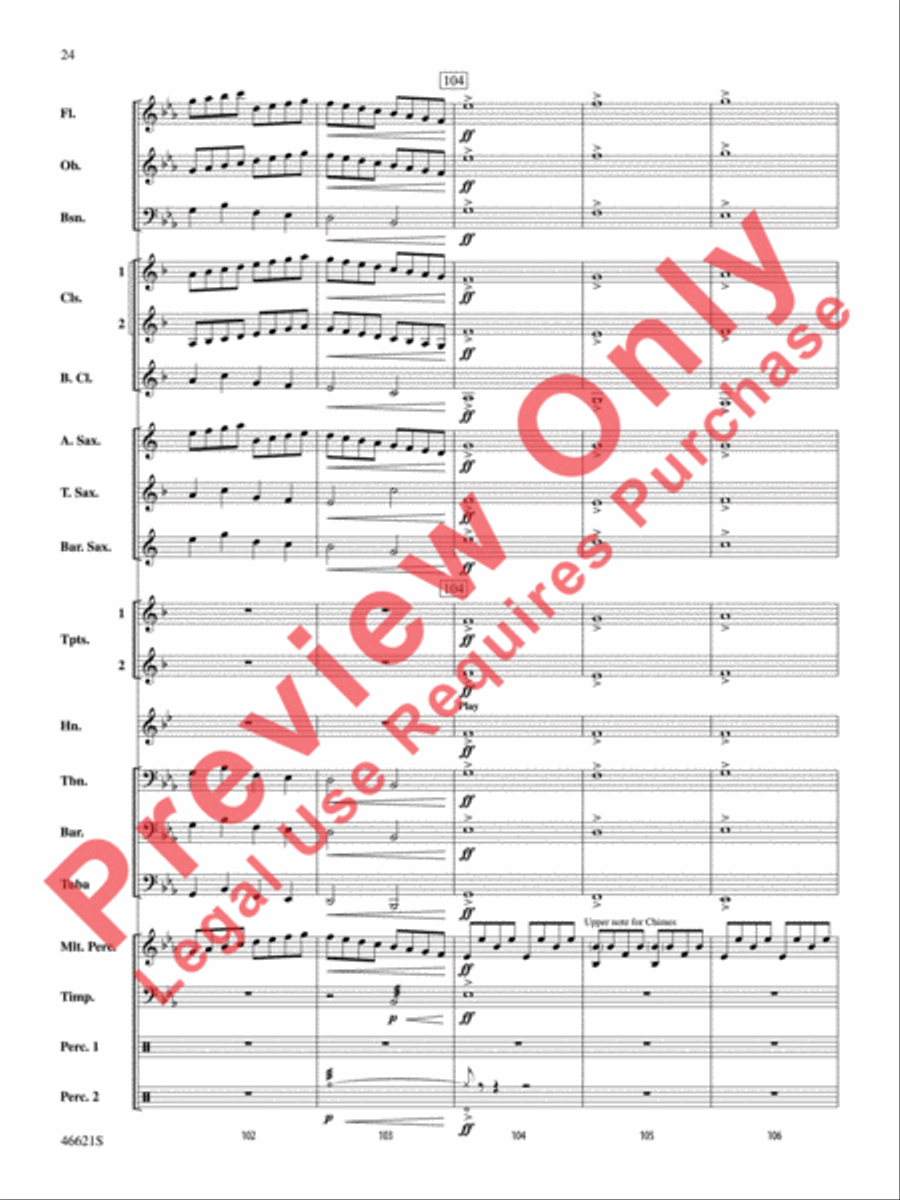 Pictures at an Exhibition Concert Band scores gallery preview page 25