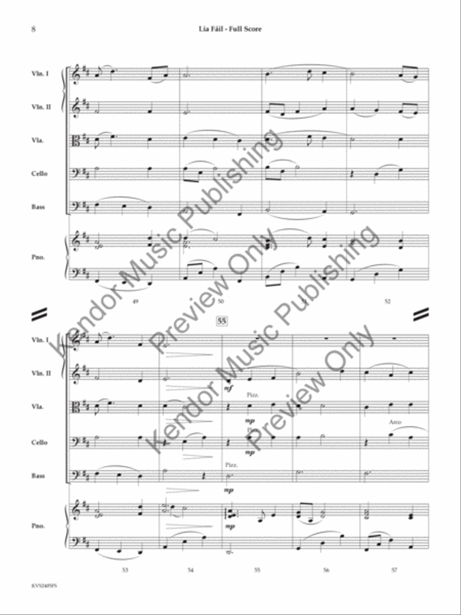 Lia Fáil String Orchestra scores gallery preview page 9