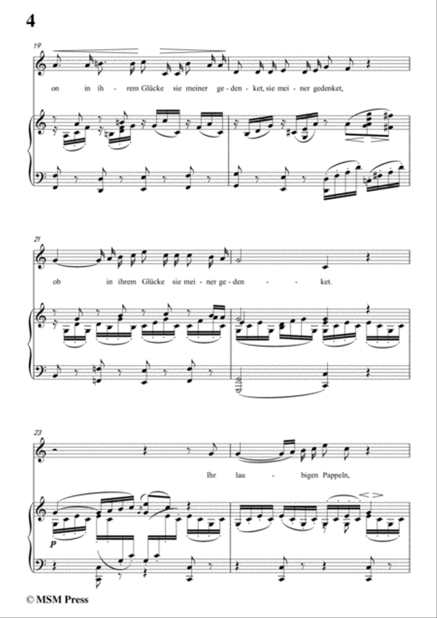 Schumann-Romanze,in C Major,for Voice and Piano Voice Solo scores gallery preview page 6