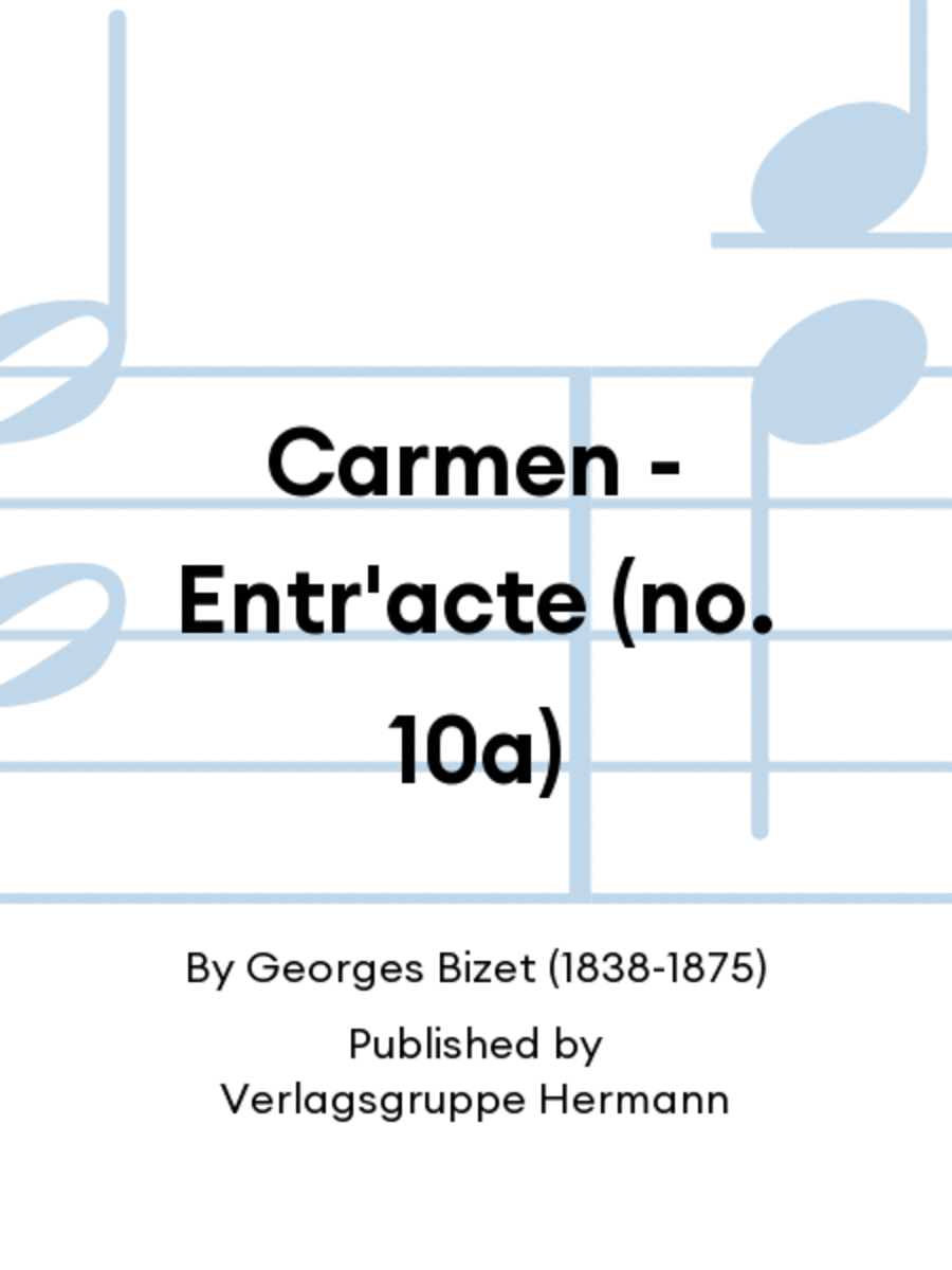 Carmen - Entr'acte (no. 10a) Orchestra scores gallery preview page 1