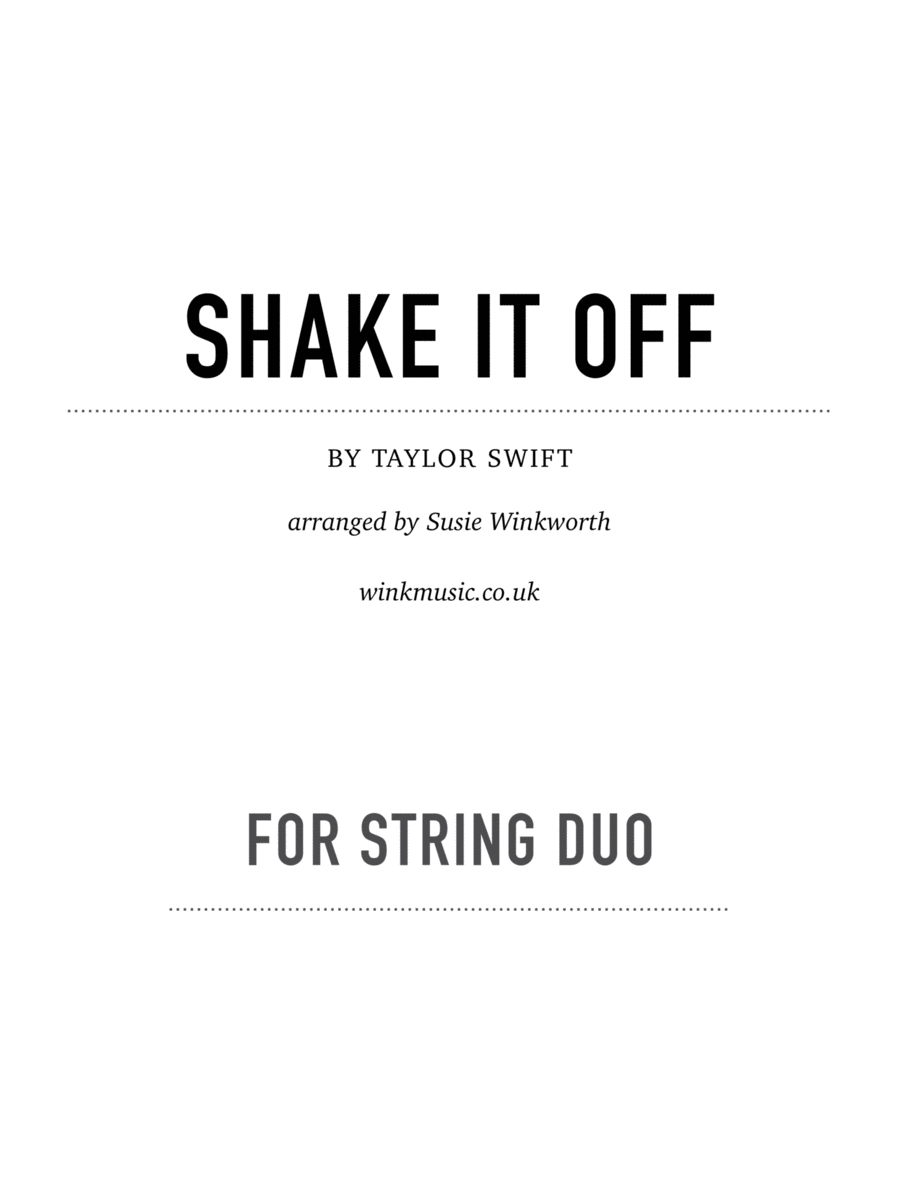 Book cover for Shake It Off