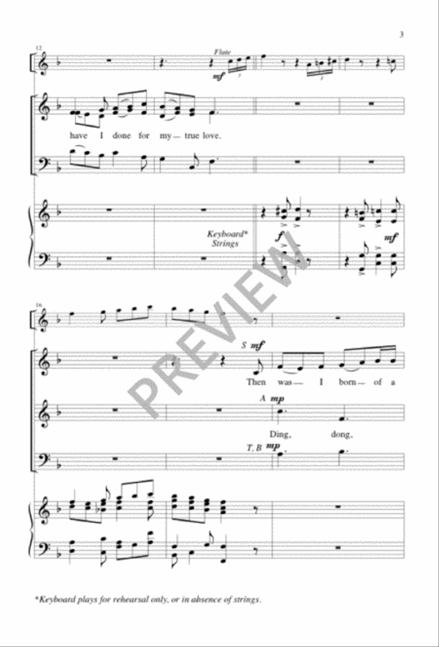Tomorrow Shall Be My Dancing Day 3-Part scores gallery preview page 3
