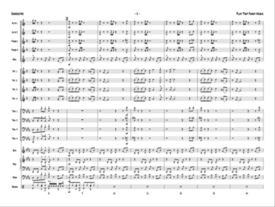 Play That Funky Music Jazz Ensemble scores gallery preview page 3