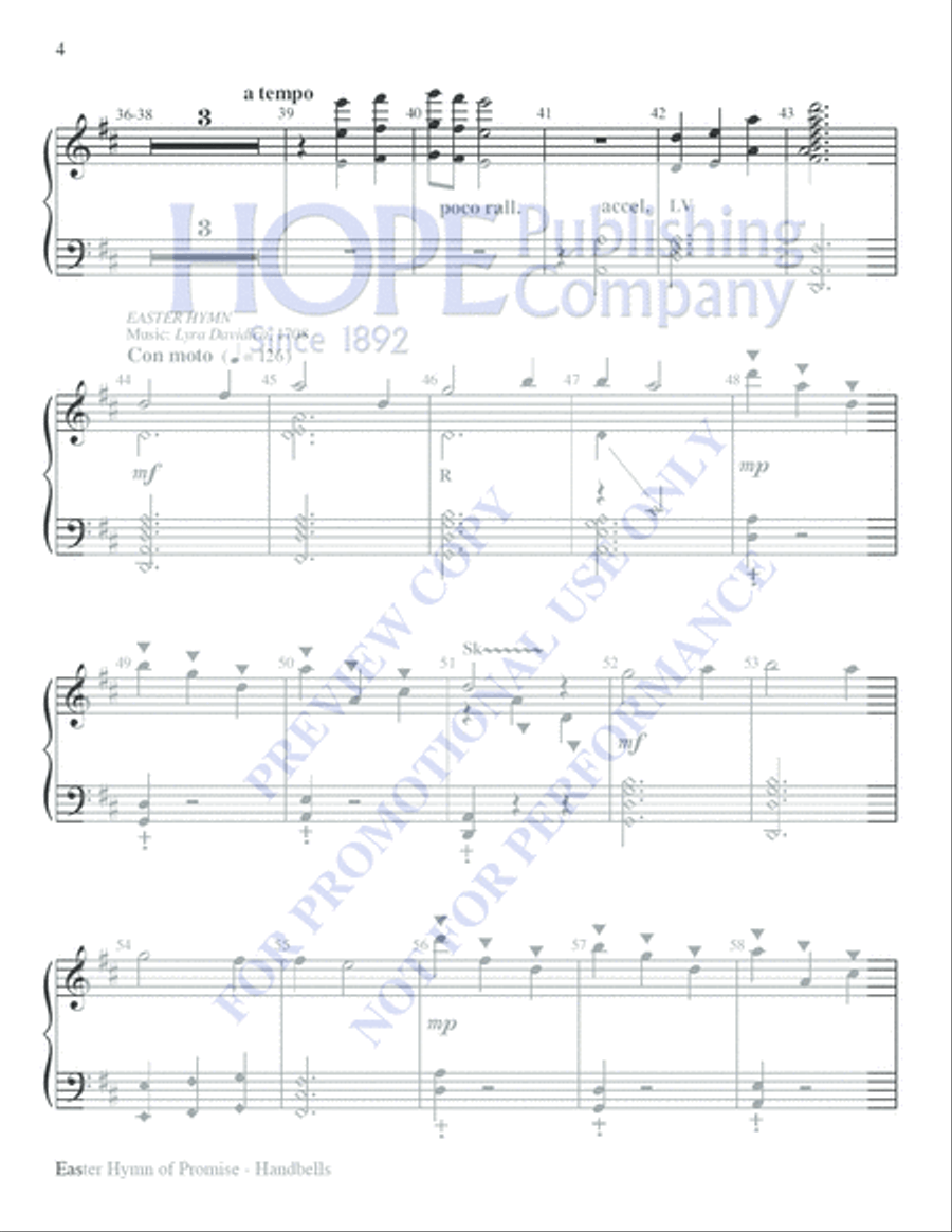 Easter Hymn of Promise Choir scores gallery preview page 4