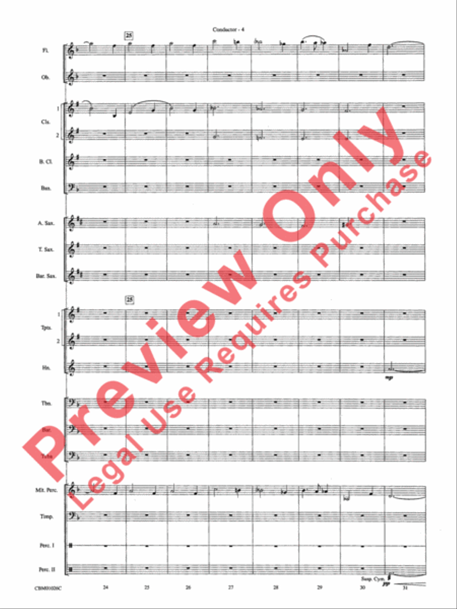 Harry Potter, Highlights from Concert Band scores gallery preview page 6