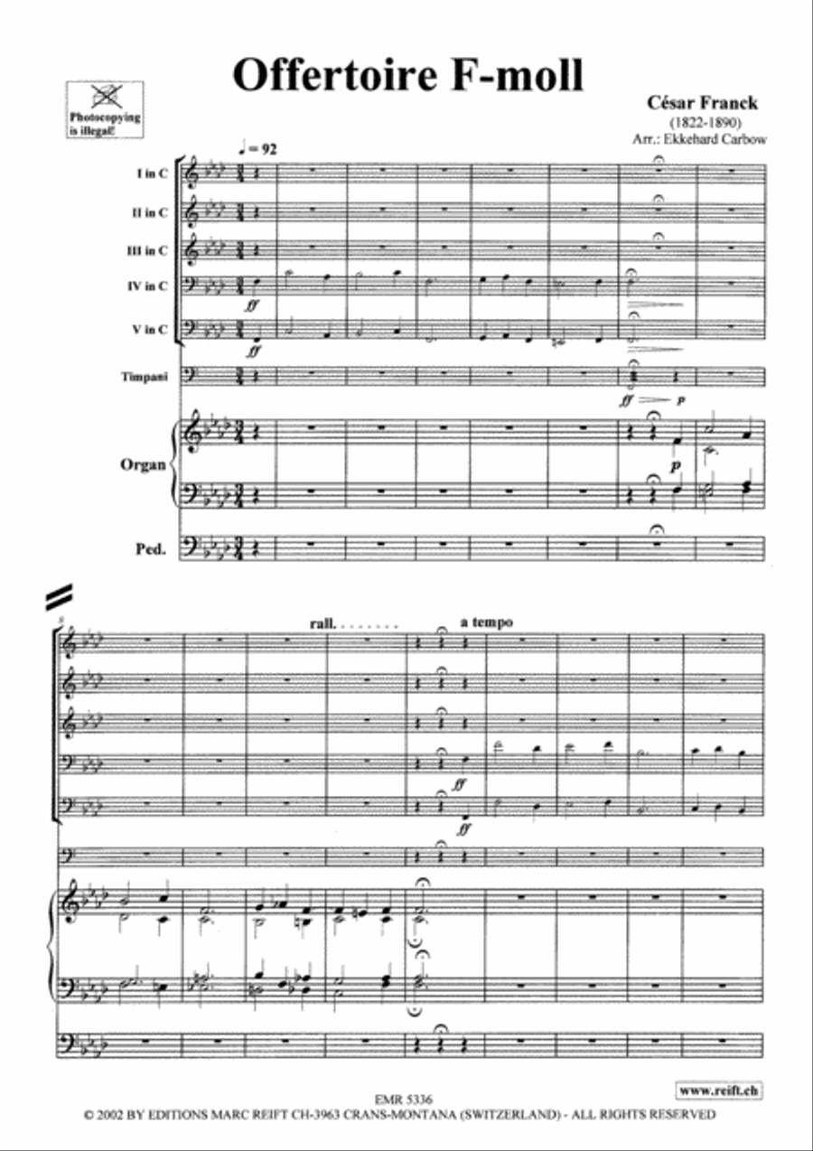 Offertoire F Minor Offertoire F Minor Brass Ensemble scores gallery preview page 3