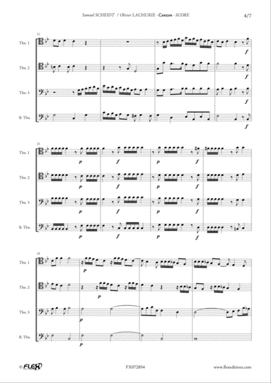 Canzon Trombone scores gallery preview page 4