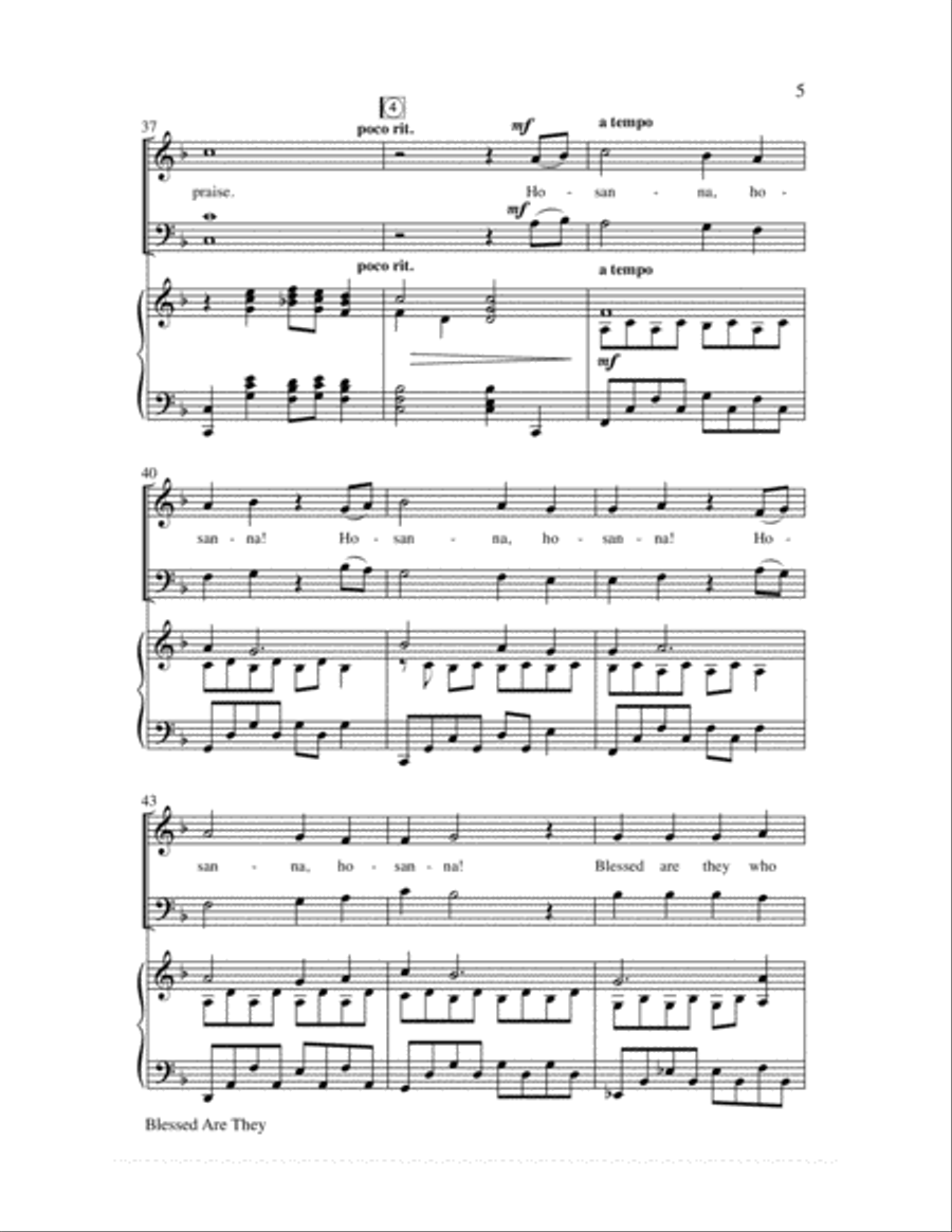 Blessed Are They 4-Part scores gallery preview page 6