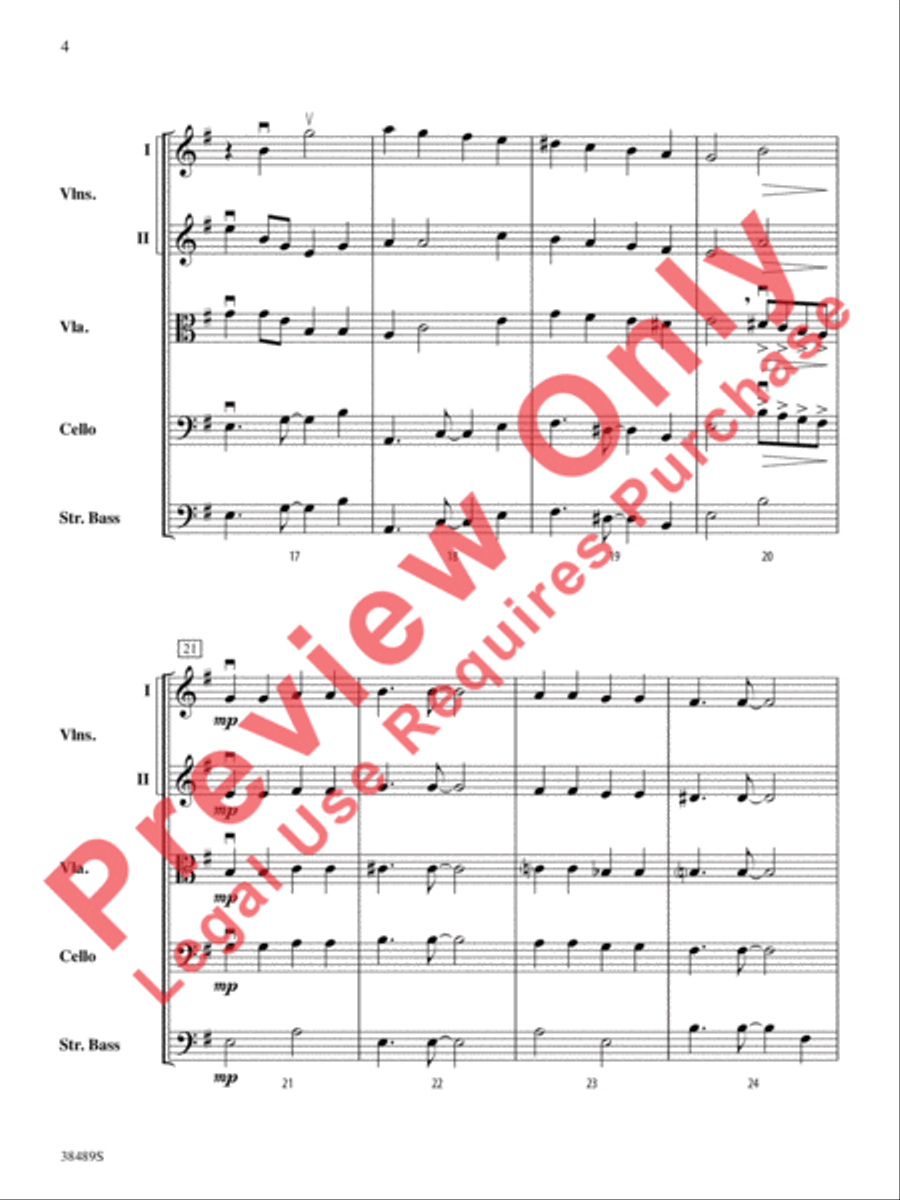 A la Media Noche String Orchestra scores gallery preview page 5
