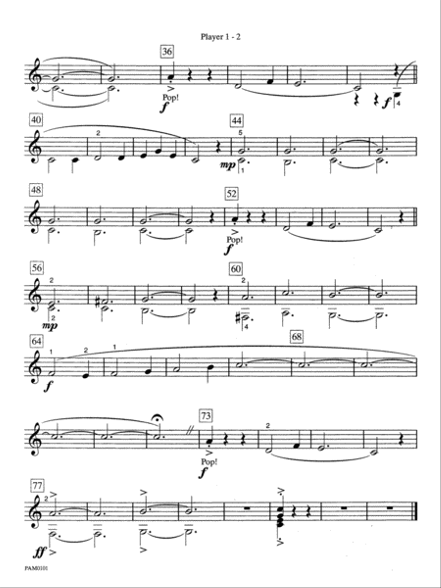 Pop Goes the Weasel - Piano Trio (1 Piano, 6 Hands) Piano Solo scores gallery preview page 2