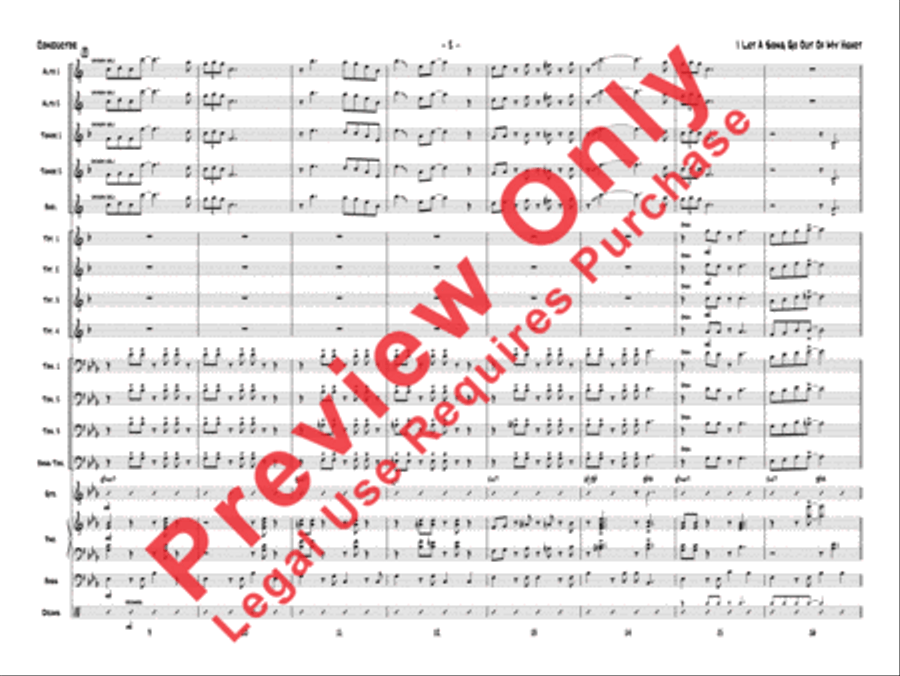 I Let a Song Go Out of My Heart Jazz Ensemble scores gallery preview page 21