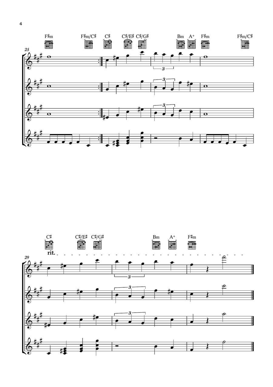 Theme From Spider Man Guitar Ensemble scores gallery preview page 4