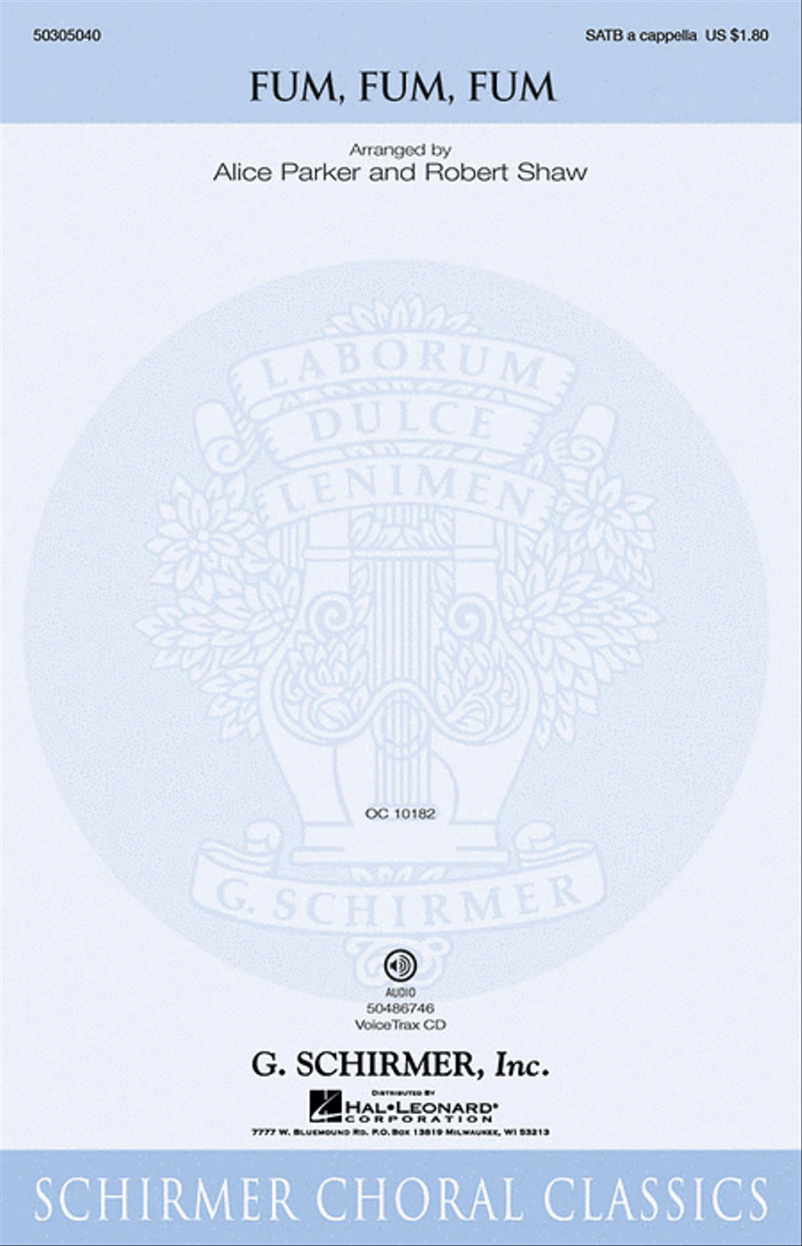 Fum, Fum, Fum Fum, Fum, Fum 4-Part scores gallery preview page 1