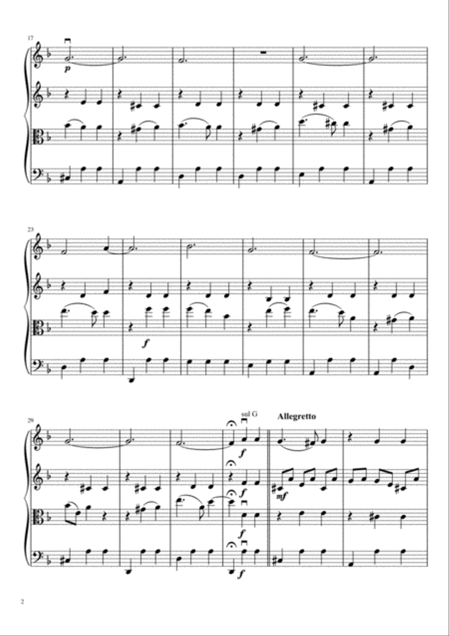 Dark Eyes Dark Eyes String Quartet scores gallery preview page 3