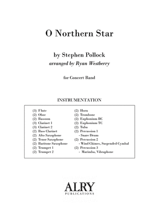 O Northern Star for Concert Band (Full Score)