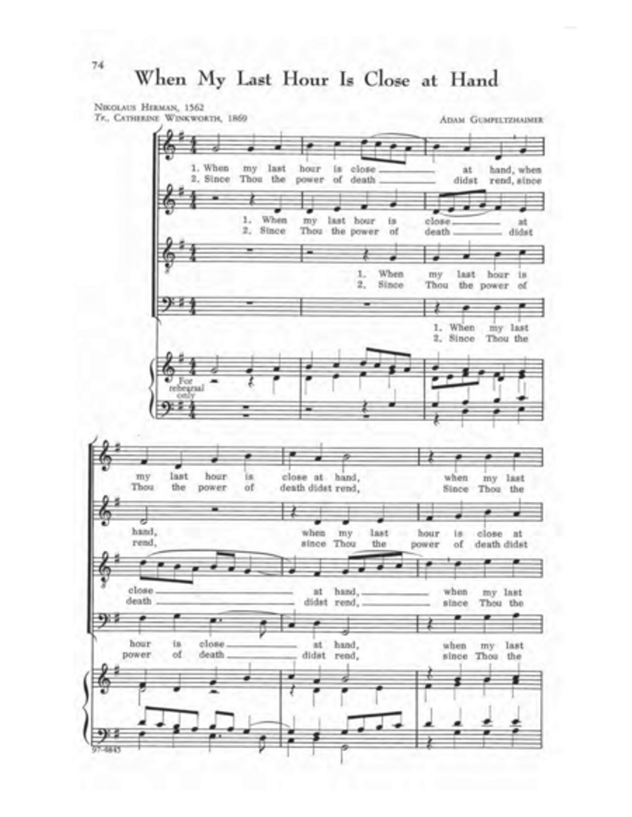 A First Motet Book 4-Part scores gallery preview page 21