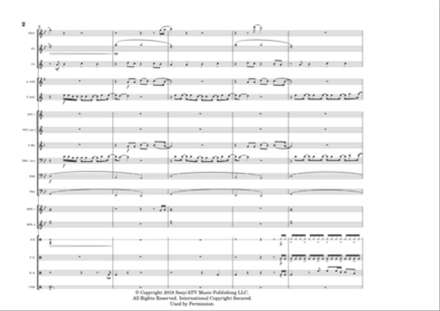 Yo Voy - Score Only Marching Band scores gallery preview page 2