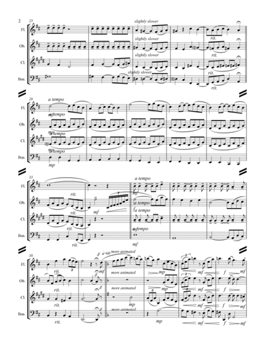 Ravel - Pavane for a Dead Princess (for Woodwind Quartet) image number null