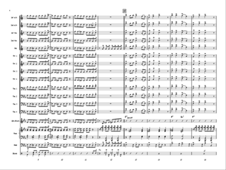 Santa Rocks the House! Jazz Ensemble scores gallery preview page 3
