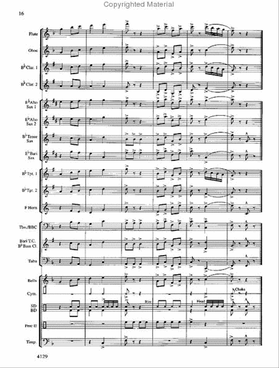 Jingle Bells Around the World Concert Band scores gallery preview page 16