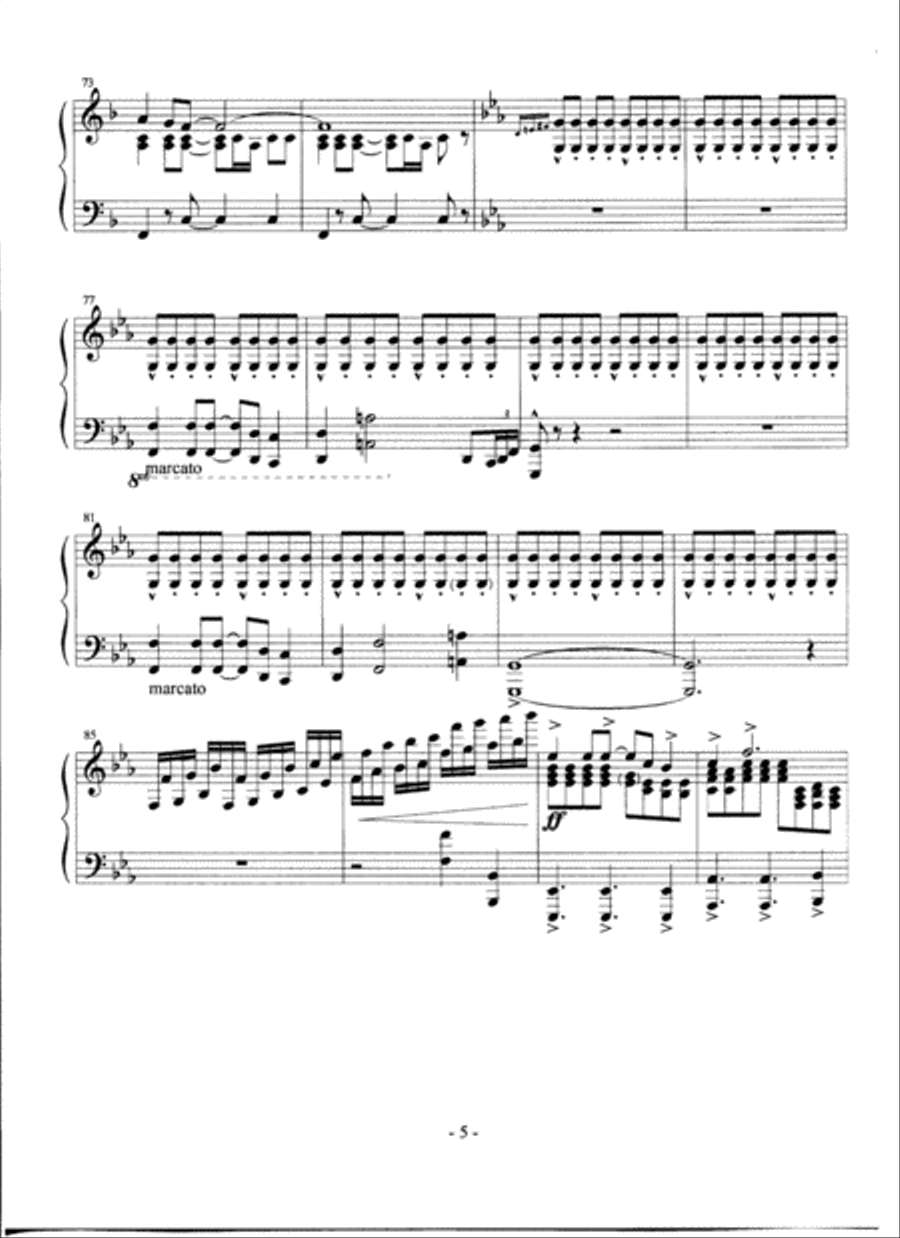 The Magnificent Seven The Magnificent Seven Piano Solo scores gallery preview page 5
