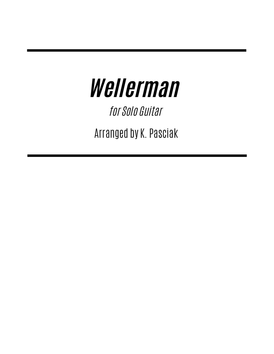 Wellerman (for Solo Guitar) Acoustic Guitar scores gallery preview page 1