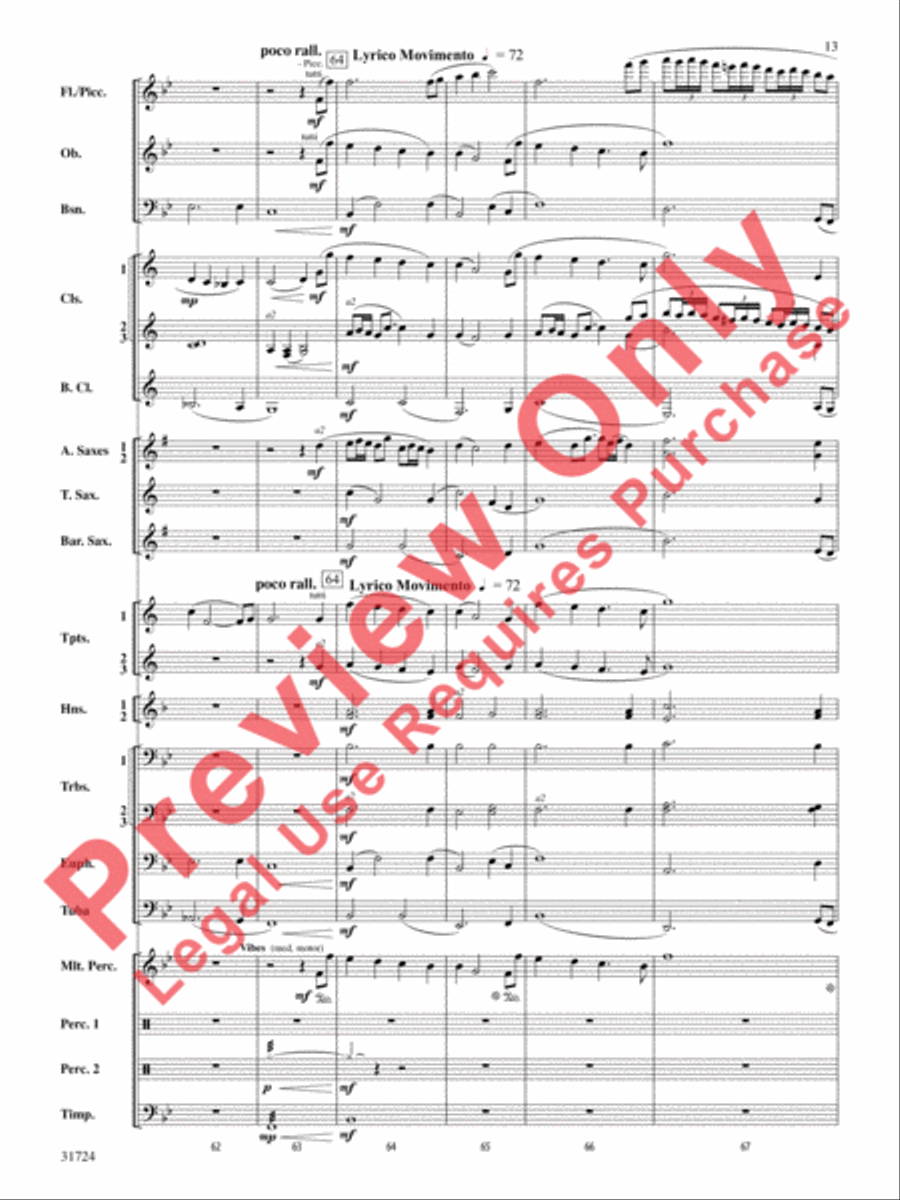 Choreography (score only) Concert Band scores gallery preview page 14