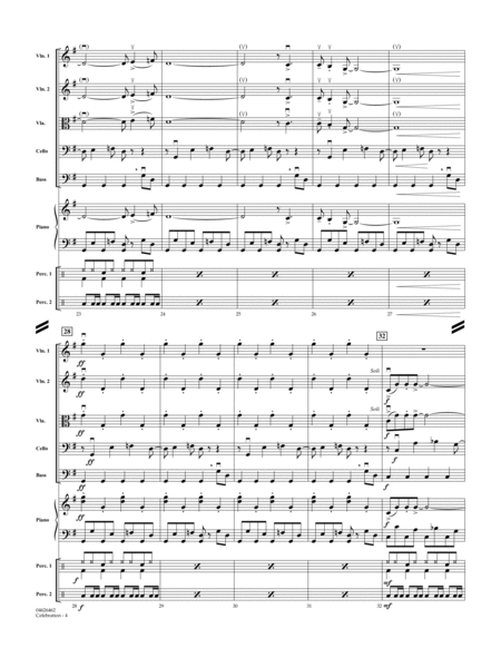 Celebration (Mannheim Steamroller) - Full Score
