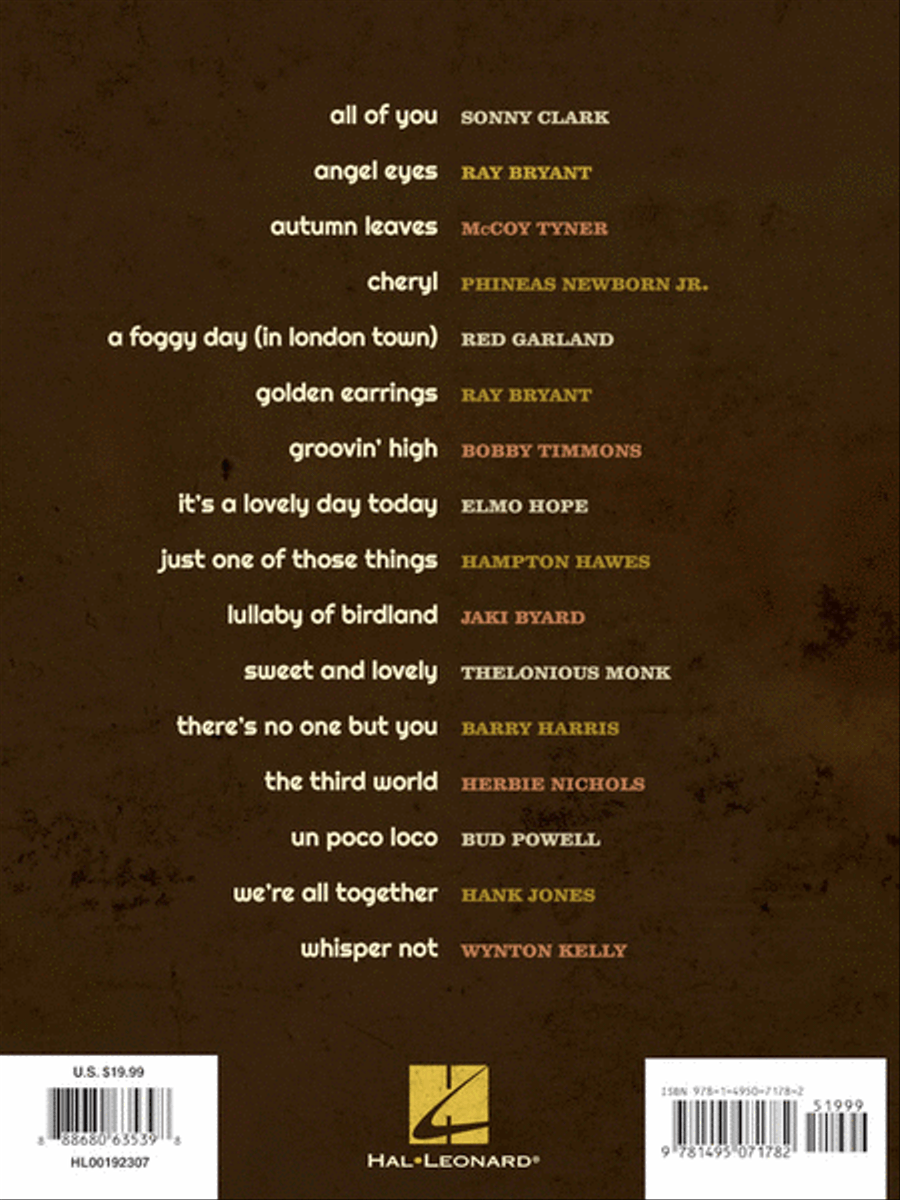 Bebop Piano Legends Bebop Piano Legends Piano scores gallery preview page 6