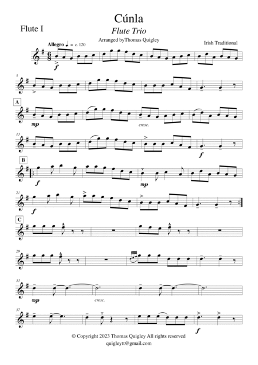 Cúnla Flute Trio scores gallery preview page 6