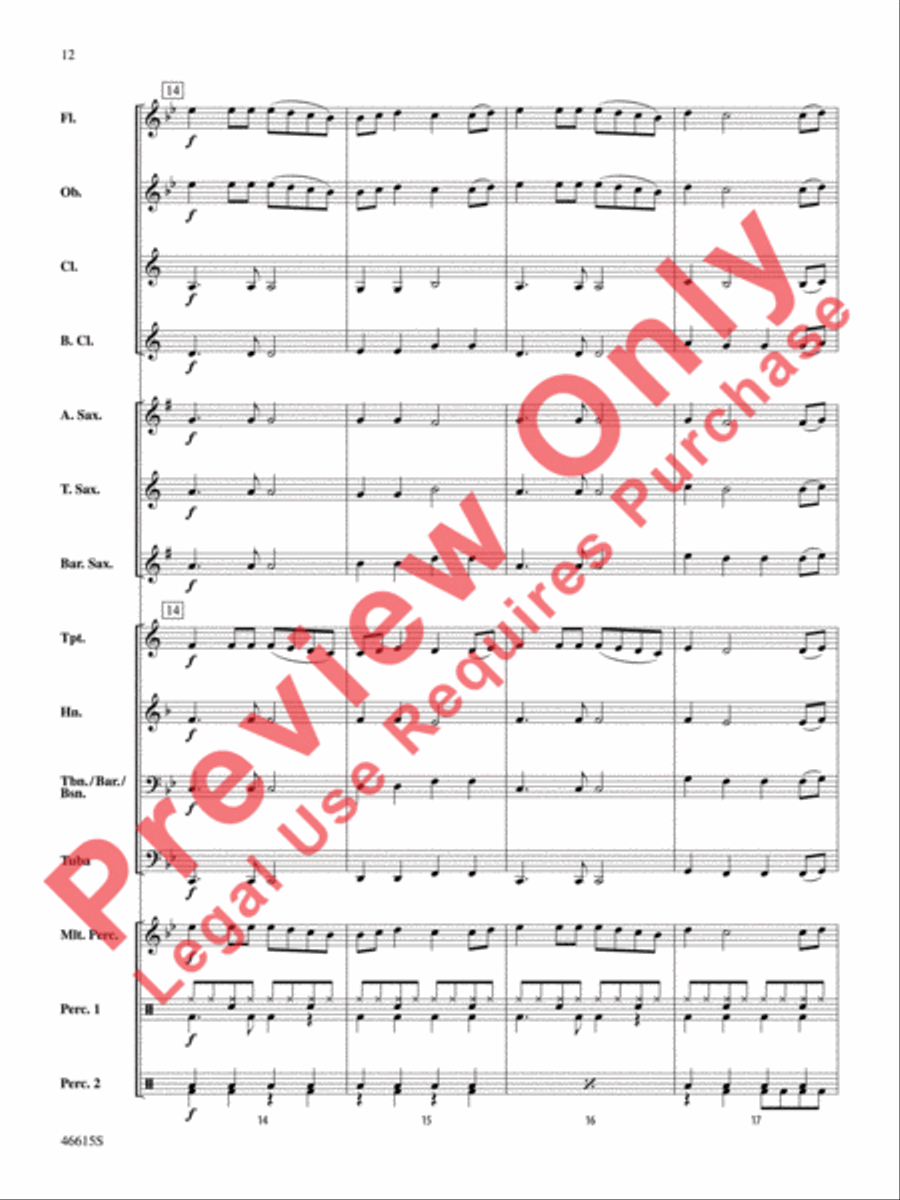 Short Cuts for Beginning Band -- Vol. 5 Concert Band scores gallery preview page 13