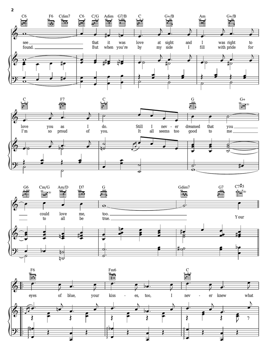I Can't Believe That You're In Love With Me Piano, Vocal, Guitar scores gallery preview page 2
