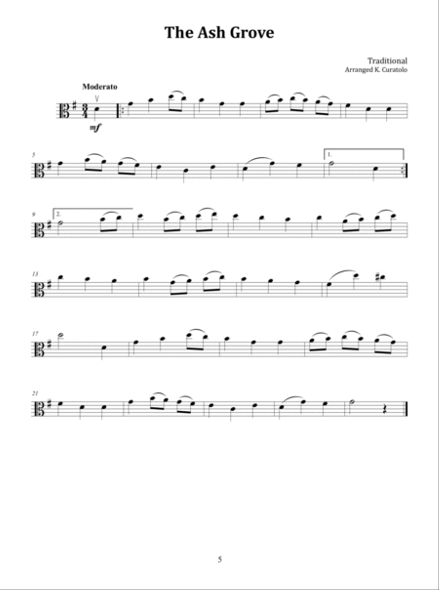 Wedding Music for Solo Viola Viola Solo scores gallery preview page 6