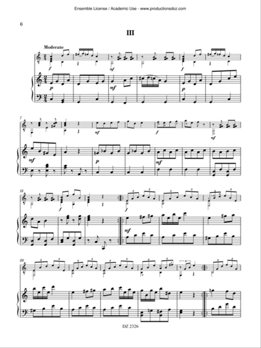 Contes de grand-mères Classical Guitar scores gallery preview page 6
