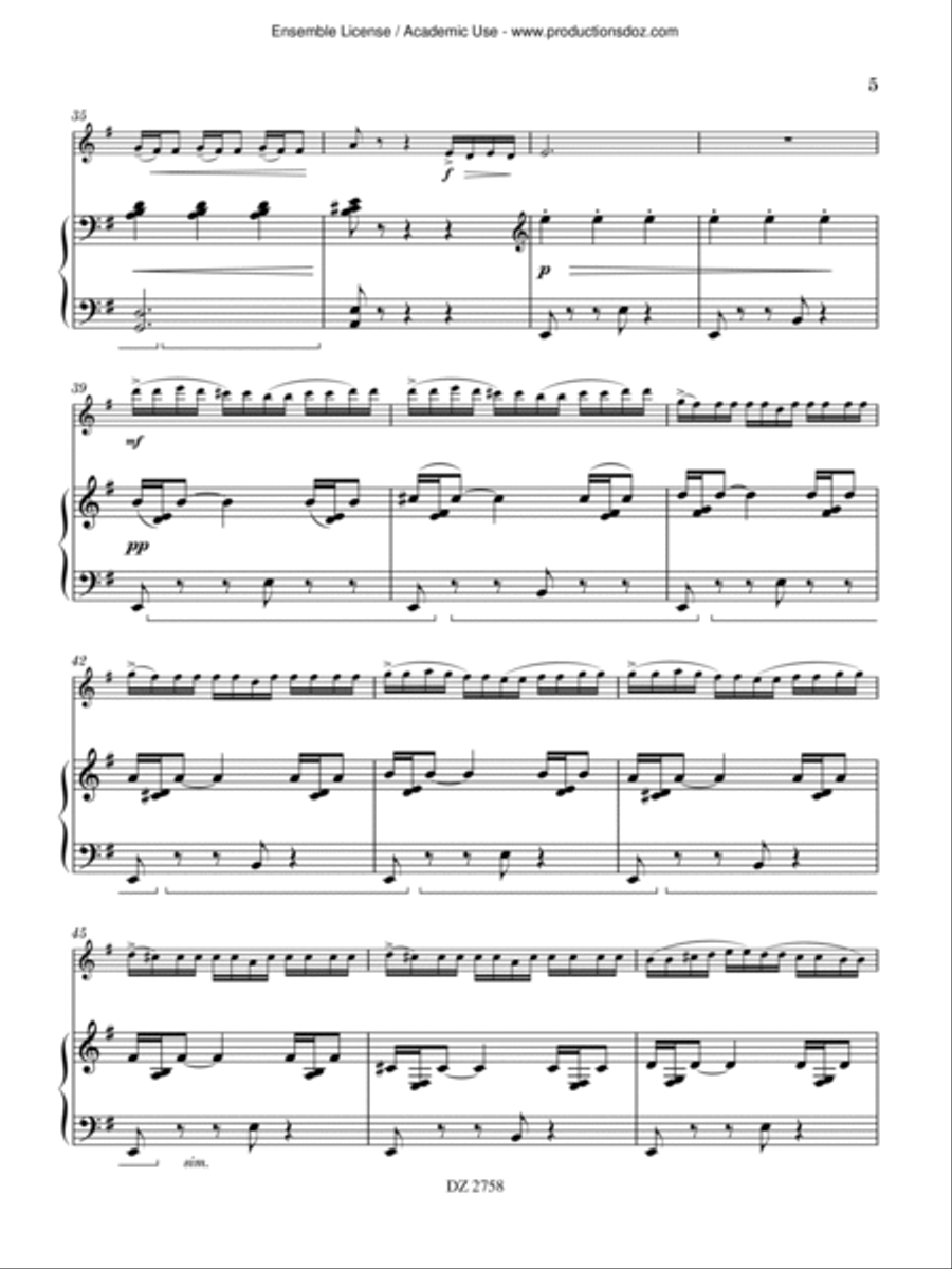 Fantaisie concertante Fantaisie concertante Piano Accompaniment scores gallery preview page 5