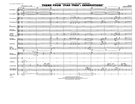 Theme from Star Trek: Generations - Full Score