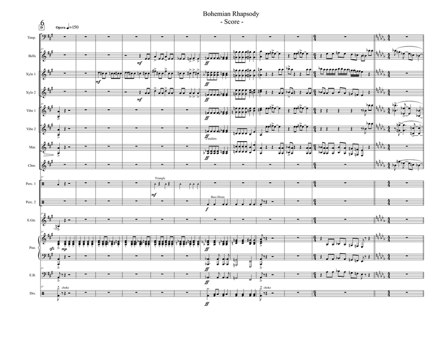 Bohemian Rhapsody School and Community scores gallery preview page 6