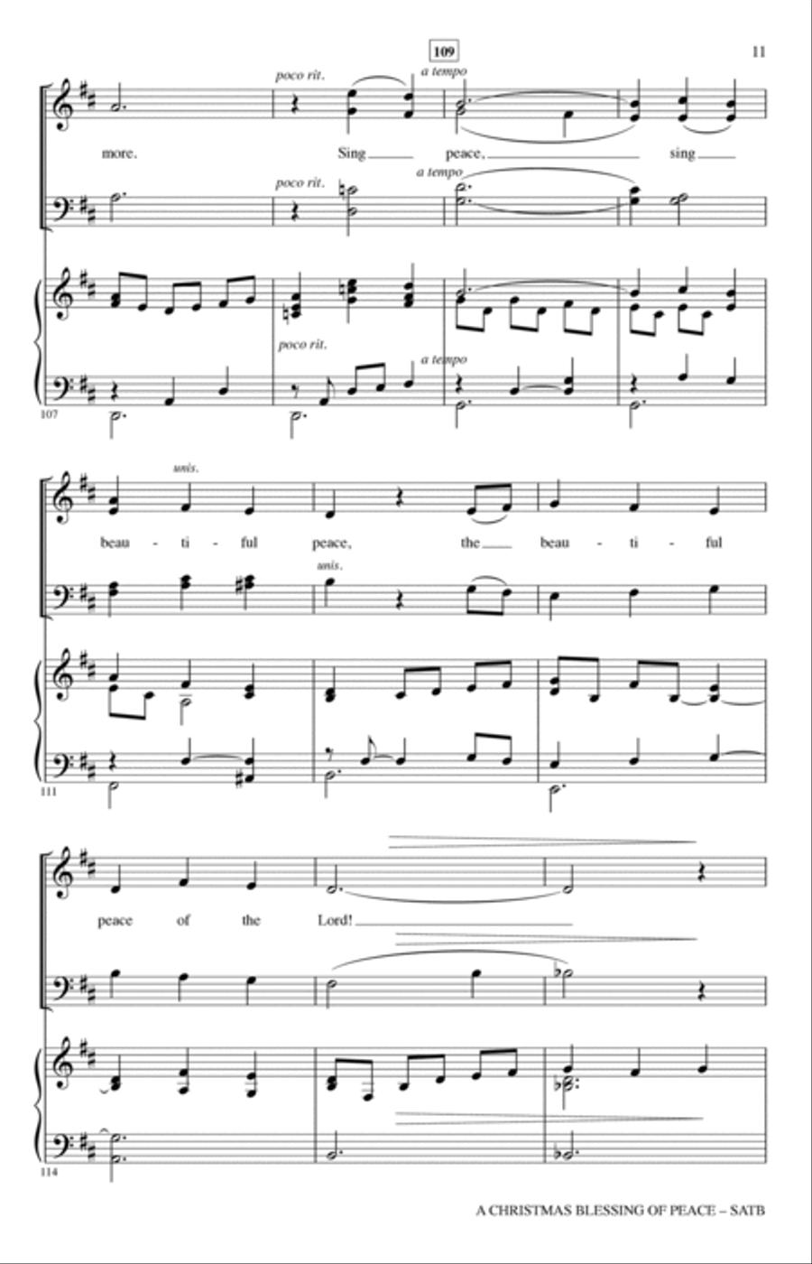 A Christmas Blessing Of Peace 4-Part scores gallery preview page 10