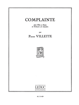 Complainte Op.19 (flute & Piano)