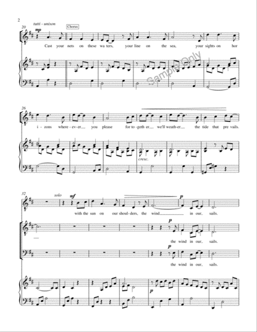Song For Peace 3-Part scores gallery preview page 3