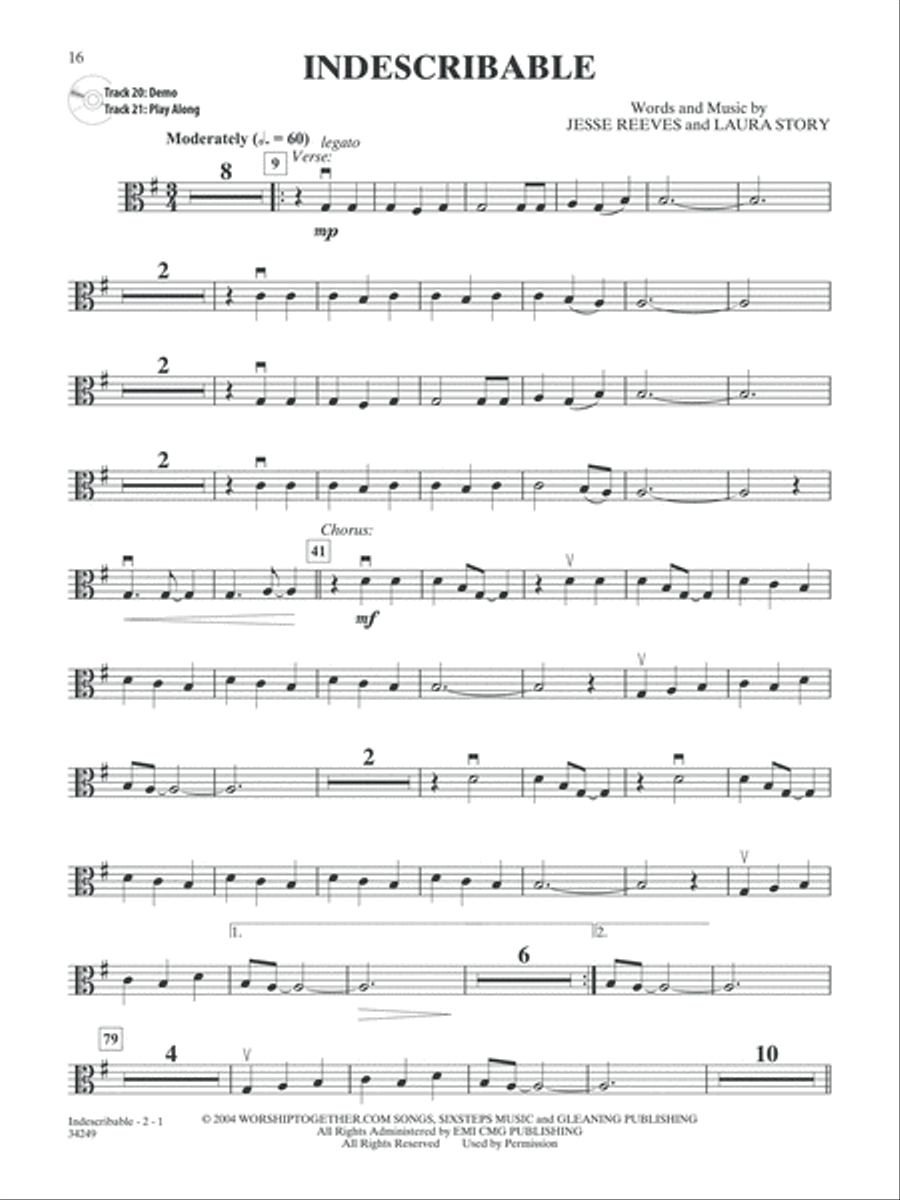Top Praise & Worship Instrumental Solos for Strings String Orchestra scores gallery preview page 3