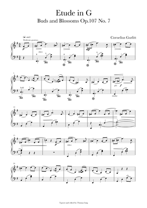 Etude in G (Buds and Blossoms Op. 107 No. 7)