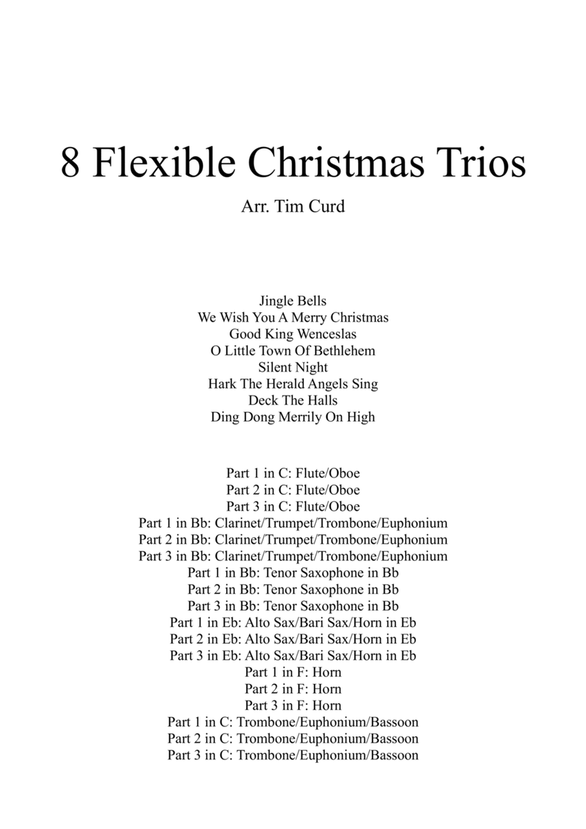 8 Flexible Christmas Trios image number null