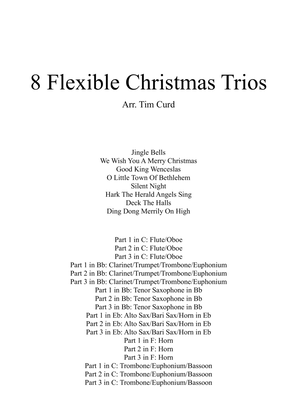 Book cover for 8 Flexible Christmas Trios