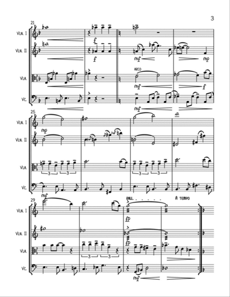 Goldfinger String Quartet scores gallery preview page 3