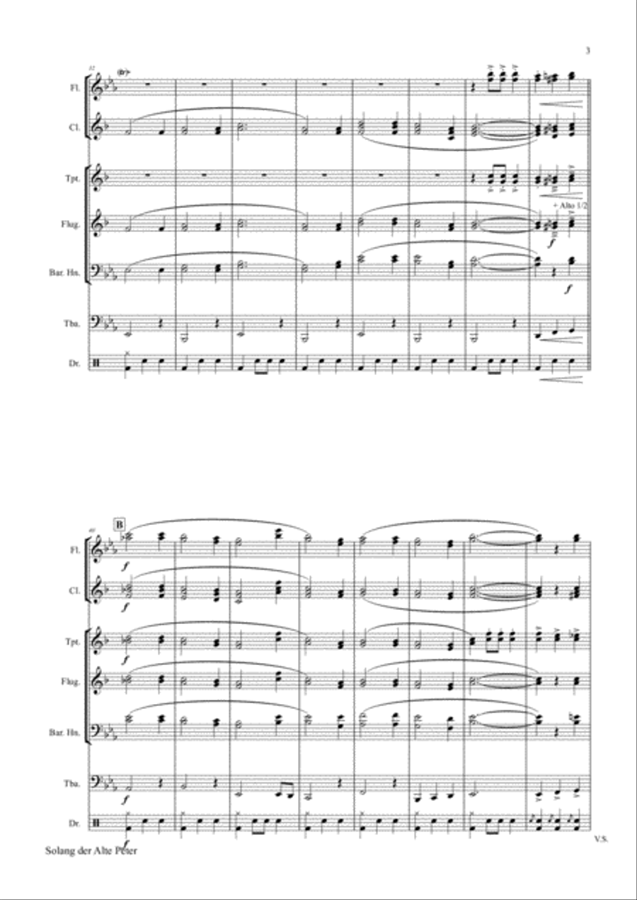 Solang der alte Peter - Munich City anthem - Oktoberfest - Concert Band Concert Band scores gallery preview page 4