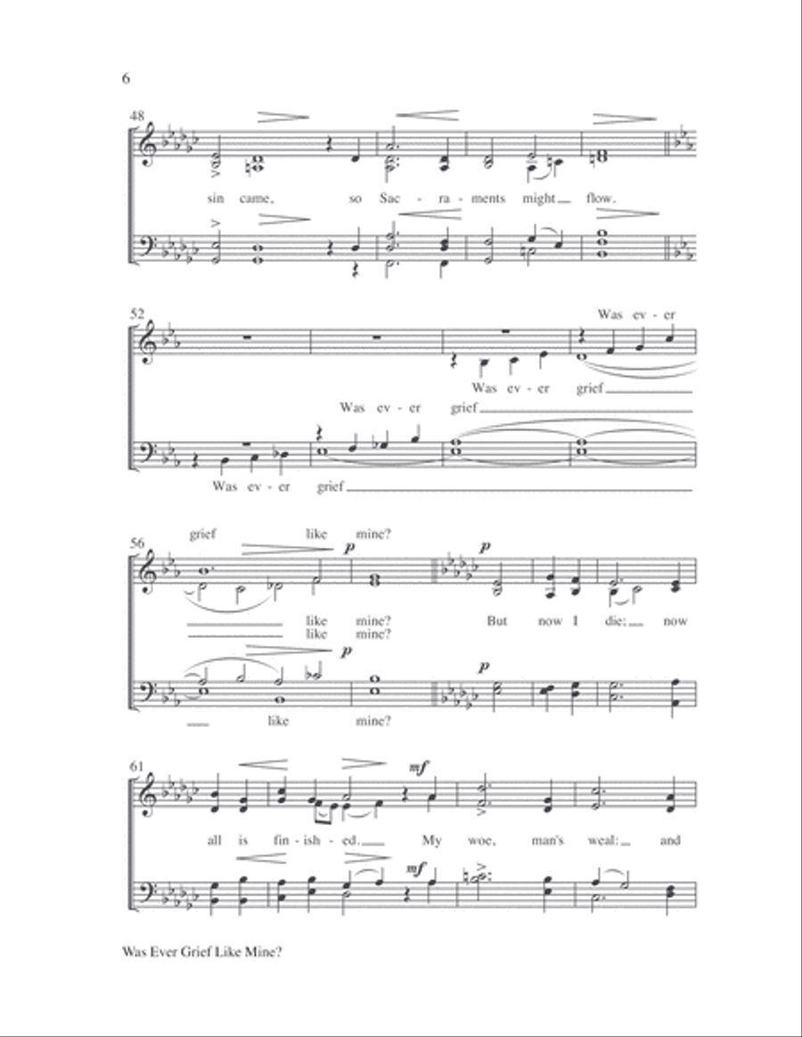 Was Ever Grief Like Mine? 4-Part scores gallery preview page 5