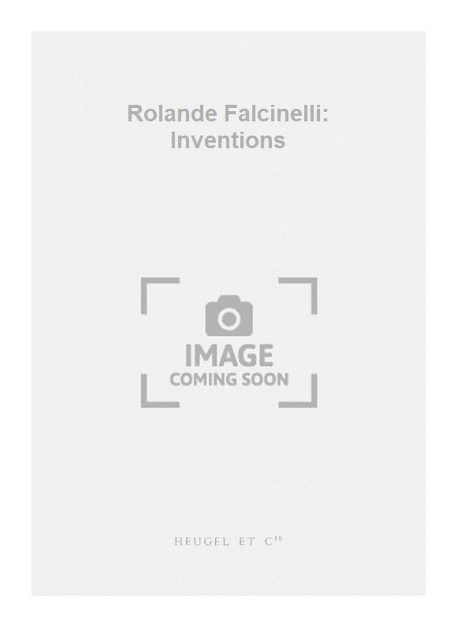 Rolande Falcinelli: Inventions Harpsichord scores gallery preview page 1