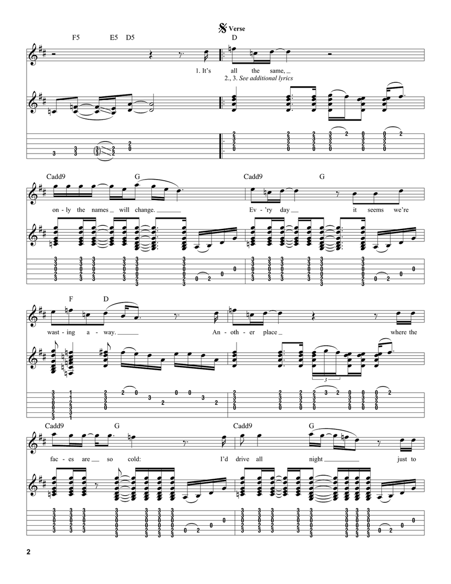 Wanted Dead Or Alive Acoustic Guitar scores gallery preview page 2